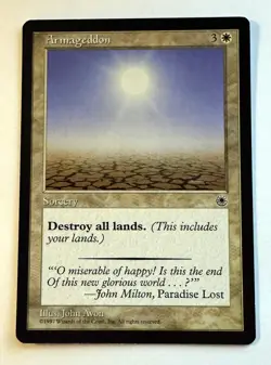 Armageddon blank artist proof MTG Portal artist John Avon SOLD AS IS - Image 1