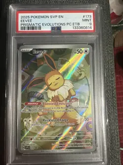 Eevee 173 Promo Prismatic Evolutions Pokemon Center Stamped Mint PSA 9 🔥 - Image 1