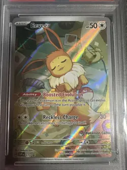 Eevee 173 Promo Prismatic Evolutions Pokemon Center Stamped Mint PSA 9 🔥 - Image 2