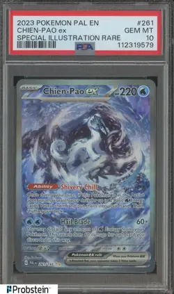 2023 Pokemon PAL EN Special Illustration Rare #261 Chien-Pao ex PSA 10 GEM MINT - Image 1