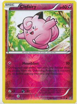 Clefairy 70/111 | 2014 | Mint/Near Mint | Reverse HOLO | Furious Fists Pokemon - Image 1