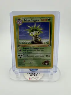 Pokemon Erika's Exeggutor 1st Edition Gym Heroes 44/132 Uncommon Error - Image 1