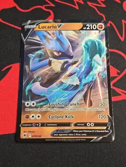 Lucario V Ultra Rare SWSH10 Astral Radiance 078/189 LP Pokemon TCG - Image 1