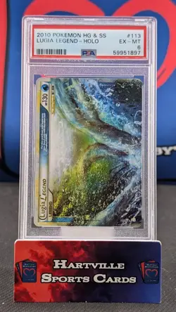 2010 POKEMON HEARTGOLD & SOULSILVER LUGIA LEGEND #113 TOP PSA 6 EX-MT - Image 1