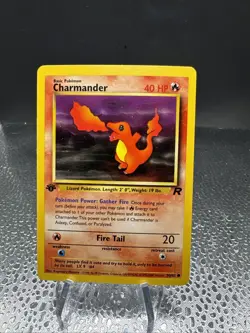 Pokemon Team Rocket Charmander #50/82 1st Edition - Image 1