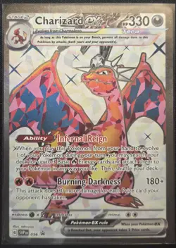 Pokemon TCG Charizard ex SVP 056 Scarlet & Violet Promo NM - Image 1