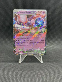 Pokemon TCG Destined Rivals Team Rockets Mewtwo EX Double Rare Card 081/182 - Image 1