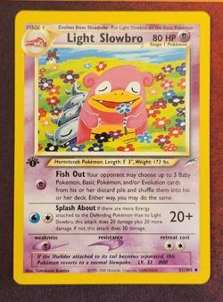 Pokemon Card - Light Slowbro Neo Destiny 51/105 Uncommon 1st Edition - Image 1