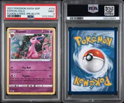 Espeon SWSH #174 PSA 9 Mint - Pokemon Fusion Strike Holo Black Star Promo - Image 1