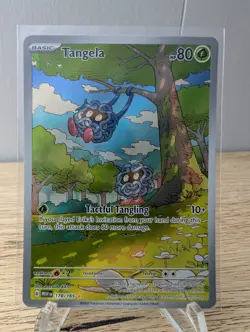 💥 Tangela 178/165 Scarlet & Violet 151 Illustration Rare Holo Pokemon 2023 - Image 1