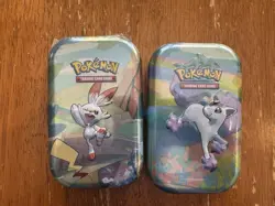 2- Pokemon TCG: Galarian Ponyta and Scorbunny Mini Tin – Factory Sealed - Image 1