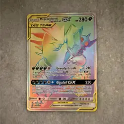 Pokemon Mega Sableye & Tyranitar GX Secret Rare Full Art Holo 245/236 TAG TEAM - Image 1