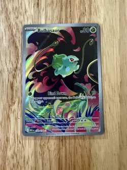 Bulbasaur 133/132 Me01: Mega Evolution Holo Illustration Rare Pokemon TCG - Image 1