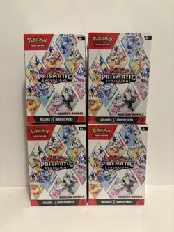 Pokemon TCG Prismatic Evolutions Booster Bundle Lot of 4 - NEW/FACTORY SEALED - Image 1