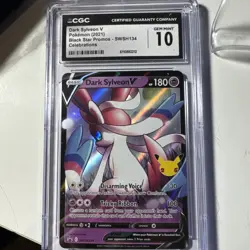 2021 Pokemon Black Star Promo Dark Sylveon V Celebrations #SWSH134 CGC 10 - Image 2