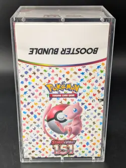 Pokemon 151 SV3.5 Booster Bundle Display Factory Sealed Case W/Acrylic Case - Image 1