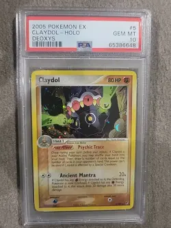 Pokemon 2005 Claydol Holo #5 Ex Deoxys Psa 10 - Image 1