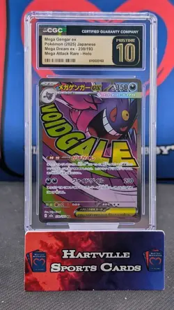 Mega Gengar ex #230/193 Japanese Pokemon Mega Dream EX CGC 10 Pristine - Image 1