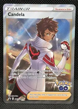 Candela SWSH228 Pokemon Go Black Star Promo Full Art Trainer 2022 - Image 1