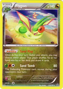 Flygon - 110/160 - Holo Rare - Primal Clash #110/160 Pokemon TCG - Image 1