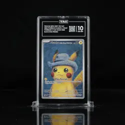 2023 SVP Pokemon X Van Gogh Promo #085 Pikachu With Grey Felt Hat TAG 10 (958) - Image 1