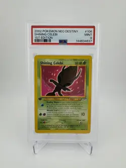 Pokemon Neo Destiny 1ST Ed. #106 Shining Celebi - CLEAN PSA 9 - NEW CERT! - Image 1