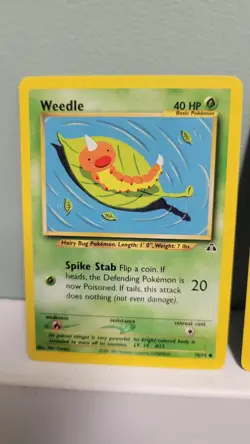 Pokemon TCG Weedle & Kakuna Neo Discovery Unlimited Regular NM - Image 2