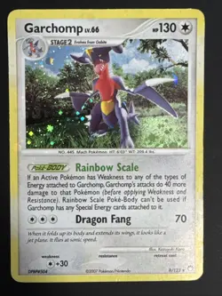 Garchomp Lv.66 9/123 - Holo Rare - Mysterious Treasures W/ Swirl Pokemon TCG LP - Image 1