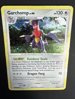 Garchomp Lv.66 9/123 - Holo Rare - Mysterious Treasures W/ Swirl Pokemon TCG LP - Image 4