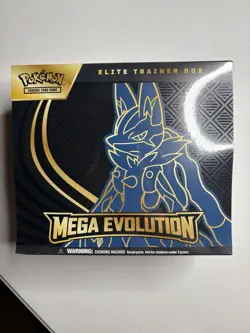 Pokemon TCG: Mega Evolutions Factory Sealed Elite Trainer Box Mega Lucario - Image 1