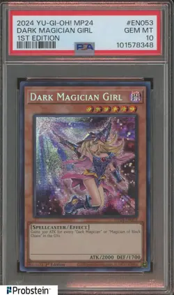 2024 Yu-Gi-Oh! MP24 1st Edition #EN053 Dark Magician Girl PSA 10 GEM MINT - Image 1