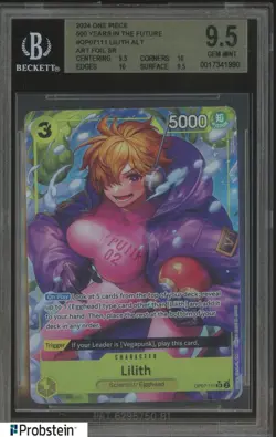 2024 One Piece 500 Years in the Future #OP07111 Lilith ALT ART Foil SR BGS 9.5 - Image 1