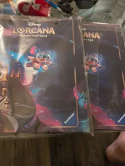 Disney Lorcana Stitch Azurite Sea Portfolio Binders. Set Of 2 - New Sealed - Image 1