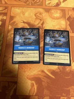 X2 Maurice’s Workshop Cold Foil Disney Lorcana Rise of Floodborn - Image 1