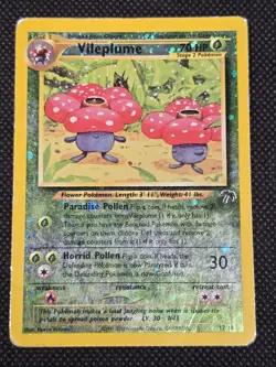Pokemon Card Vileplum Southern Islands Reverse Holo - 17/18 - MP - Image 1