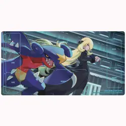Cynthia & Gabrielle play Desk Mat sleeve Shield deck case Pokemon card set - Image 2