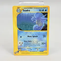 Seadra 58/147 Pokemon Aquapolis Uncommon Non‑Holo Pokemon Card Vintage NM - Image 1