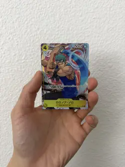 Roronoa Zoro OP15-113 SR Parallel Adventure on KAMI’s Island ONE PIECE Card JP - Image 1