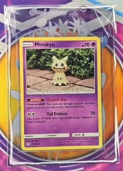 🔥Pokemon TCG Mimikyu 97/236 Cosmic Eclipse Non-Holo Rare Card NM👍📈 - Image 4
