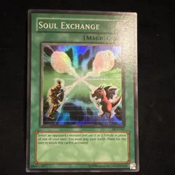 Yu-Gi-Oh! TCG Soul Exchange Holo Spell Card SDY-041 Starter Deck Yugi 1996 - Image 1