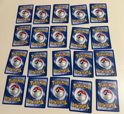 Pokemon OG 20 Card Bulk Lot NO DUPLICATES LP-NM RARE WOTC Vintage Original a - Image 5