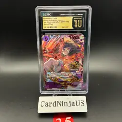 CGC PRISTINE 10 Luffy OP09-119 SEC ONE PIECE Card Game 3rd ANNIVERSARY SET 2025 - Image 1