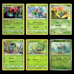 6x Venusaur Lot Ivysaur Bulbasaur 3.0 Sword Shield Pokemon GO Pokemon Cards Set - Image 1