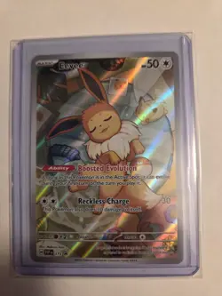 Pokemon TCG Eevee SVP 173 Prismatic Black Star Promo Card NM Condition - Image 1