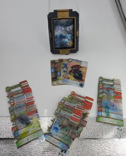 REDAKAI CONQUER THE KAIRU TRAIDING GAME 2011 Lot of 28 Mixed Cards + Holder Tin - Image 2