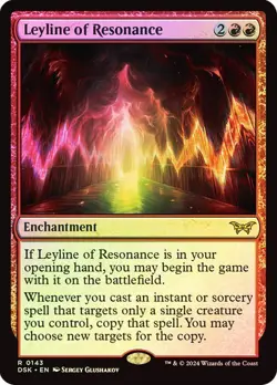 Leyline of Resonance (Foil) - Duskmourn DSK - Rare - MTG Magic Pack fresh - Image 1