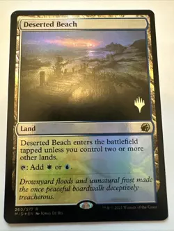Foil Deserted Beach R Promo Pack: Innistrad: Midnight Hunt 260 NM - Image 2
