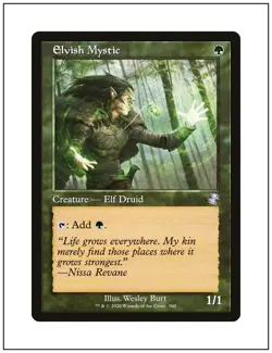 1x Elvish Mystic, Retro Frame Art, Magic MTG NM - Image 1
