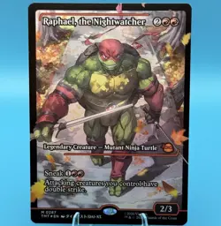 MTG Raphael the Nightwatcher 0287 Showcase Foil TMNT Mythic Rare - Image 1