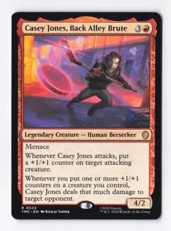 Casey Jones, Back Alley Brute 22 MTG Commander Teenage Mutant Ninja Turtles TMC - Image 1